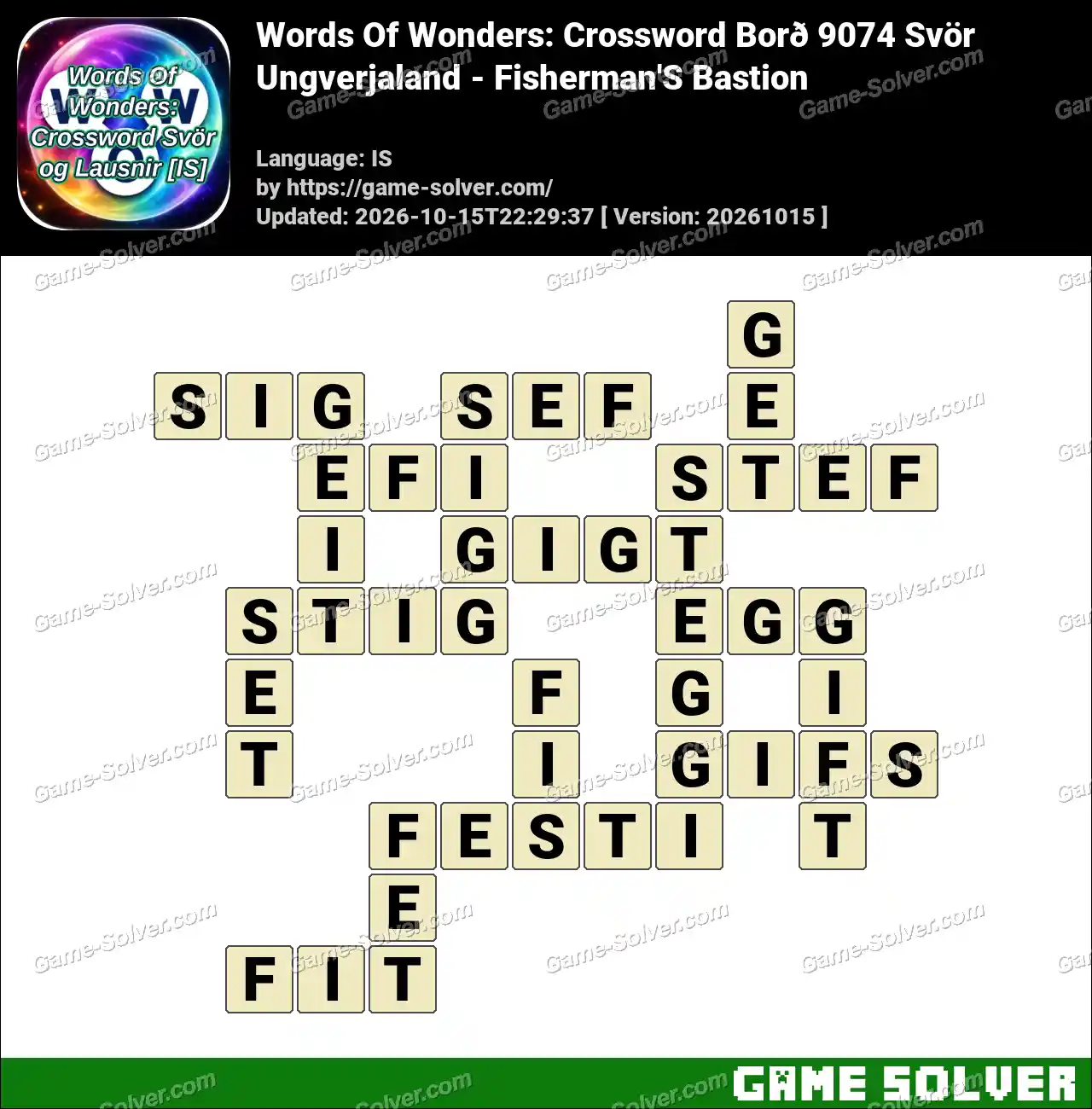 Words Of Wonders: Crossword Borð 9074 Svör – Ungverjaland – Fisherman’S Bastion